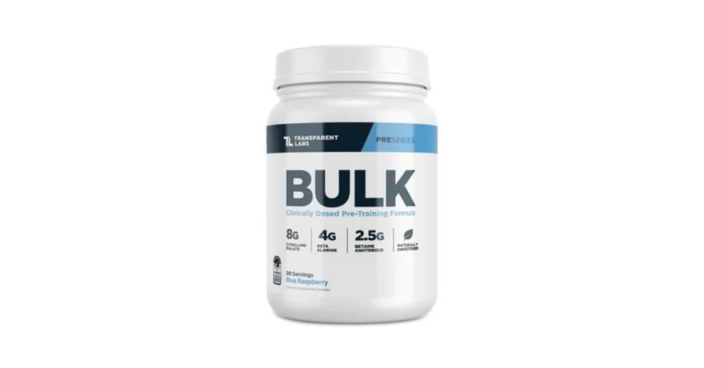 Transparent Labs Bulk Review